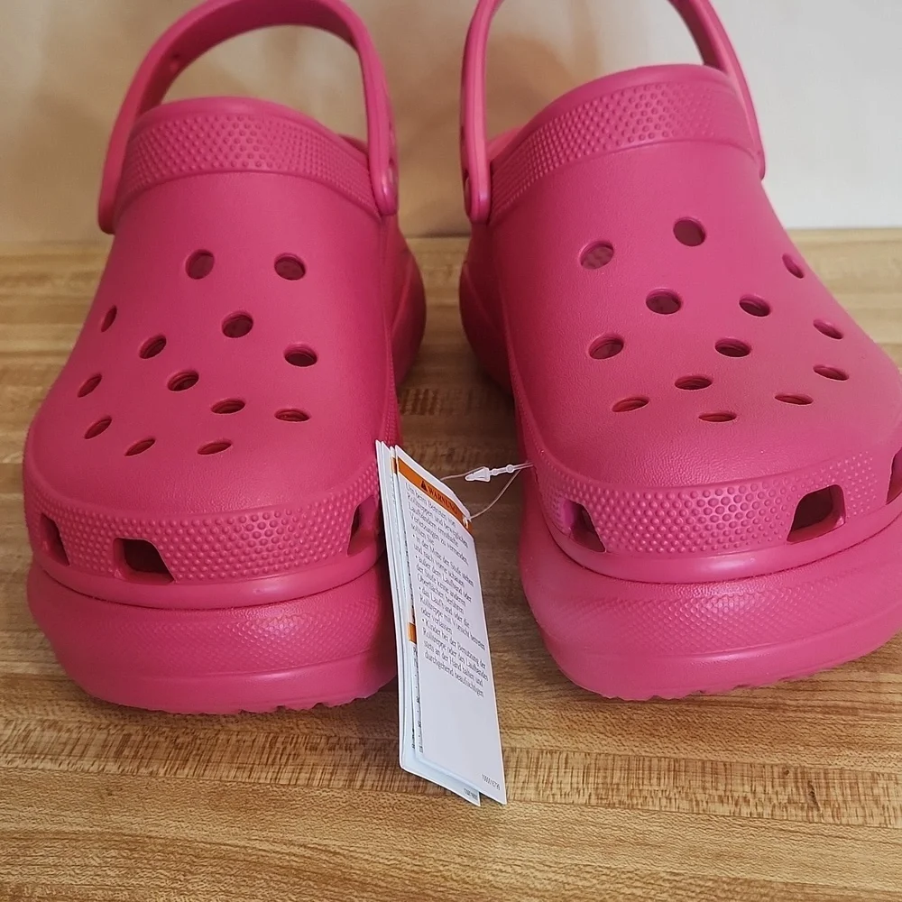 CROCS Bae Clog Platform Pink size 10 - Picture 3 of 9